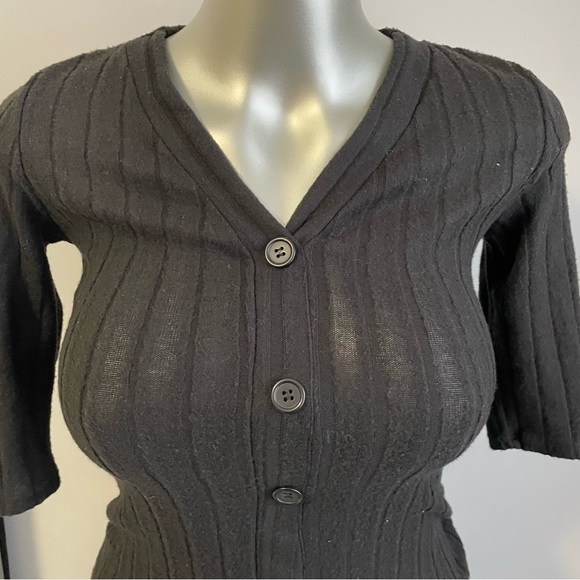 Black buttoned down Dress - Picture 2 of 8